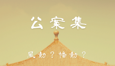 【公案集】風動？幡動？